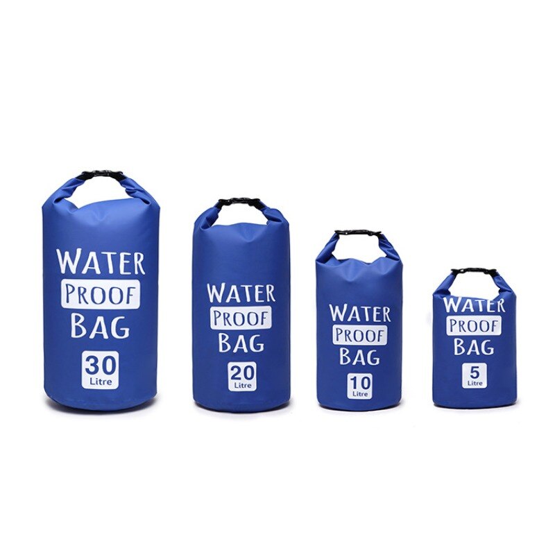 FST01-01A Outdoor VC Waterproof Drying Bag Upstream Drifting Bag Outdoor Kayak Drifting Bag 5L10L 20L 30L: blue / L