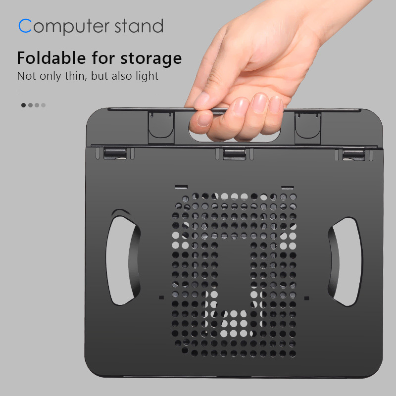 Tragbarer laptopständer, faltbare halterung, drehbare und verstellbare halterung für tablets, notebooks, mobiltelefone und computerzubehör