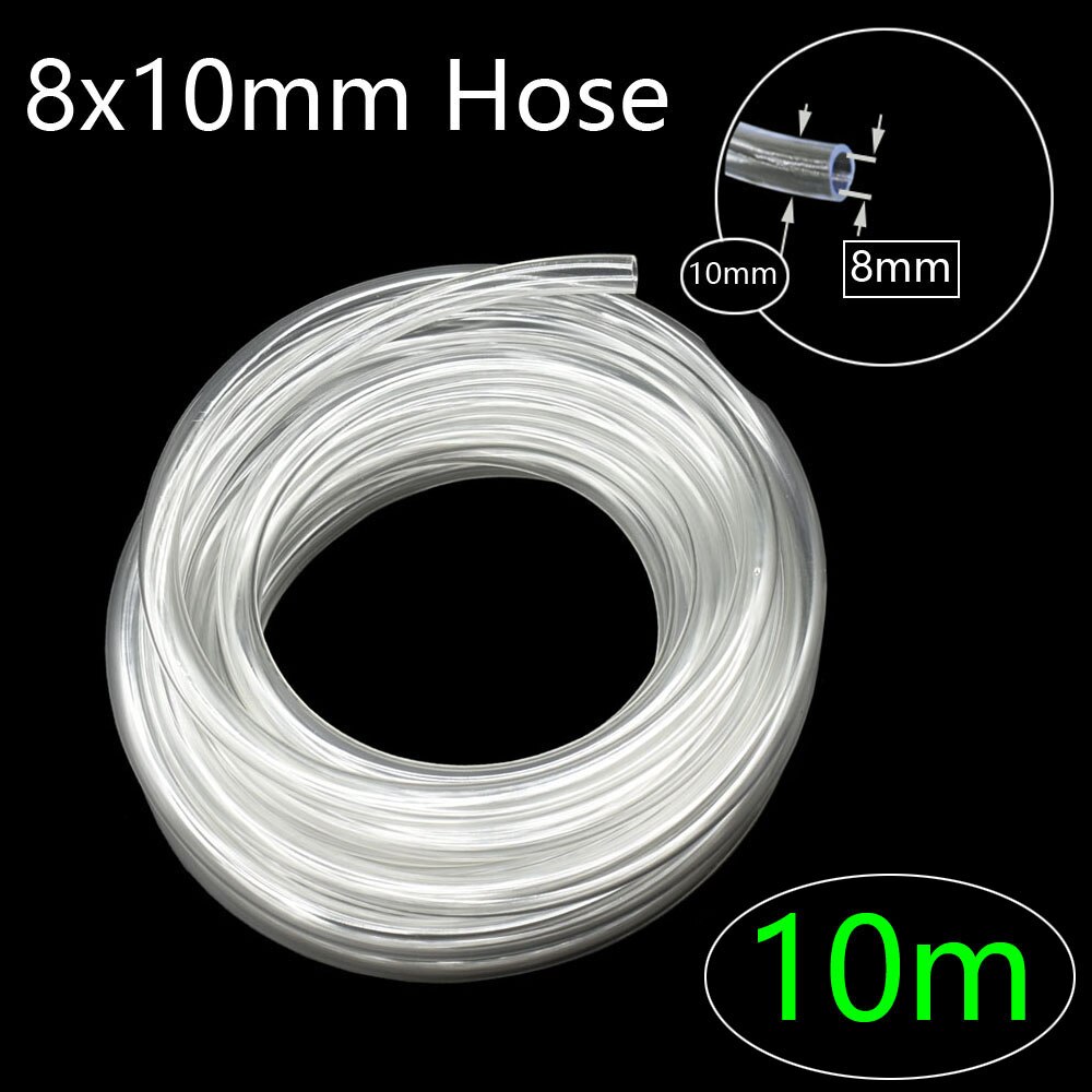 4/6/8/12/16/20/25Mm Tuin Watering Slang Transparante Flexibele Pvc plastic Pijp Water Beregening 1/4 3/8 1/2 3/4 1"