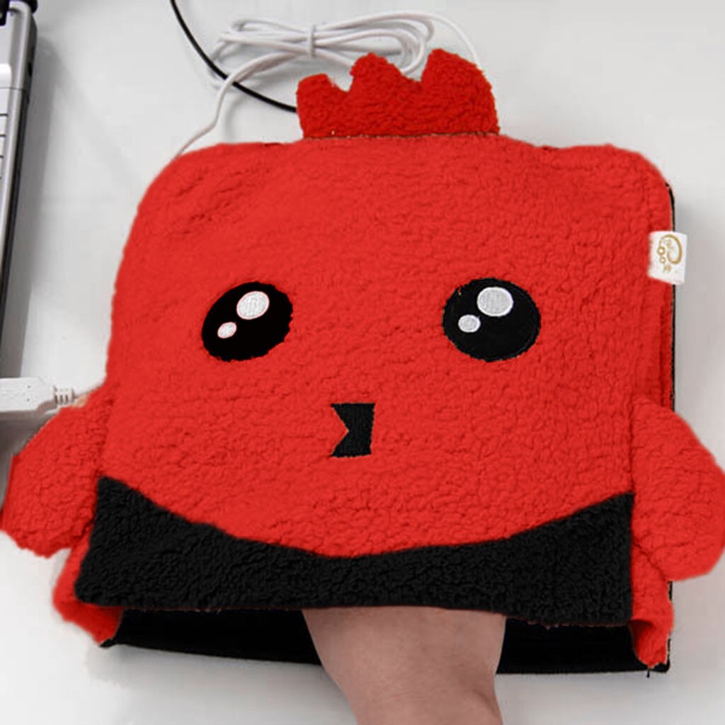 USB Heated Mouse Pad Mouse Hand Warmer with Wrist guard Warm Winter Red Leisure Convenience practical