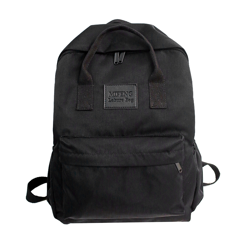 sacs d'école pour adolescentes enfants Nylon enfants étudiant sac à dos étanche adolescent sac à bandoulière enfant cartable: Black