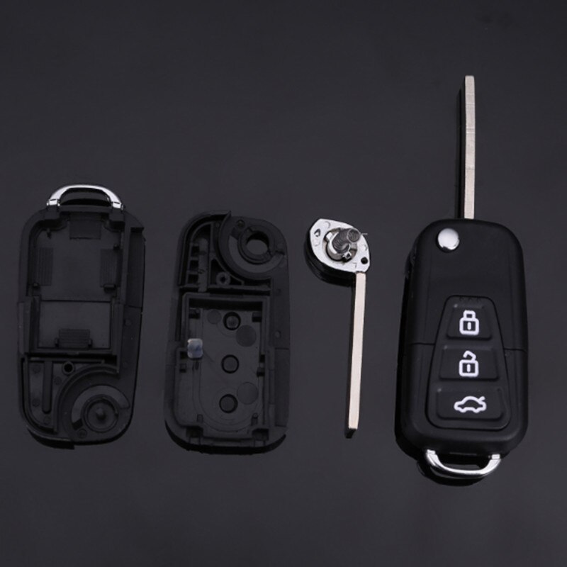 DAKATU-funda plegable de 3 botones para mando a distancia, carcasa de repuesto para mando a distancia de entrada sin llave, para LIFAN X60 X50 720