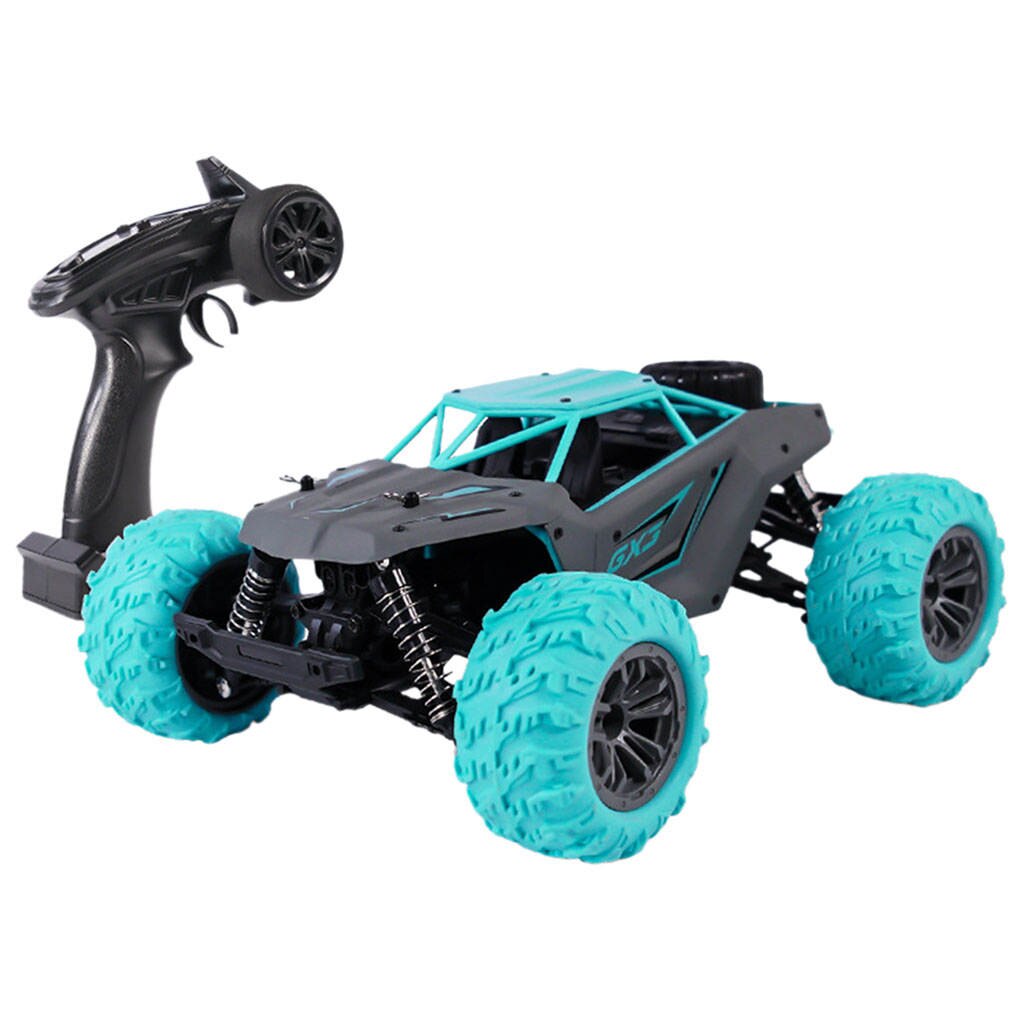 Bigfoot – camion radiocommandé pour enfants, 36 km/h, 4x4, étanche, télécommandé, hors route, pour garçons: Blue Style 4