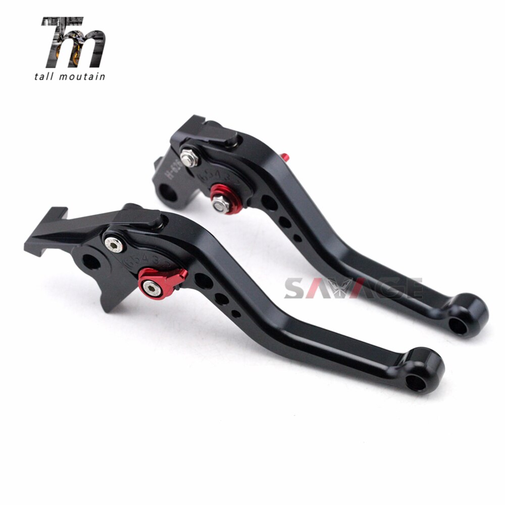 Korte/lange remkoppelingshendels voor yamaha  fz 16 fz-s 150 motoraccessoires, verstelbaar cnc: Lange zwarte