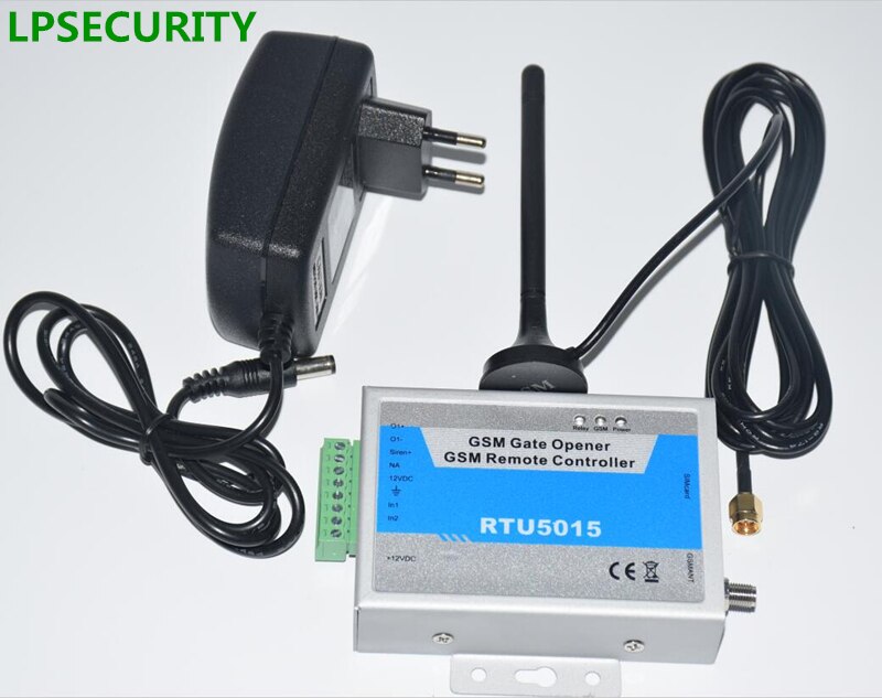 LPSECURITY-módulo GSM inteligente, controlador de acceso remoto para abridor de puerta, 2 entradas digitales, 1 salida de relé, entrada de sirena