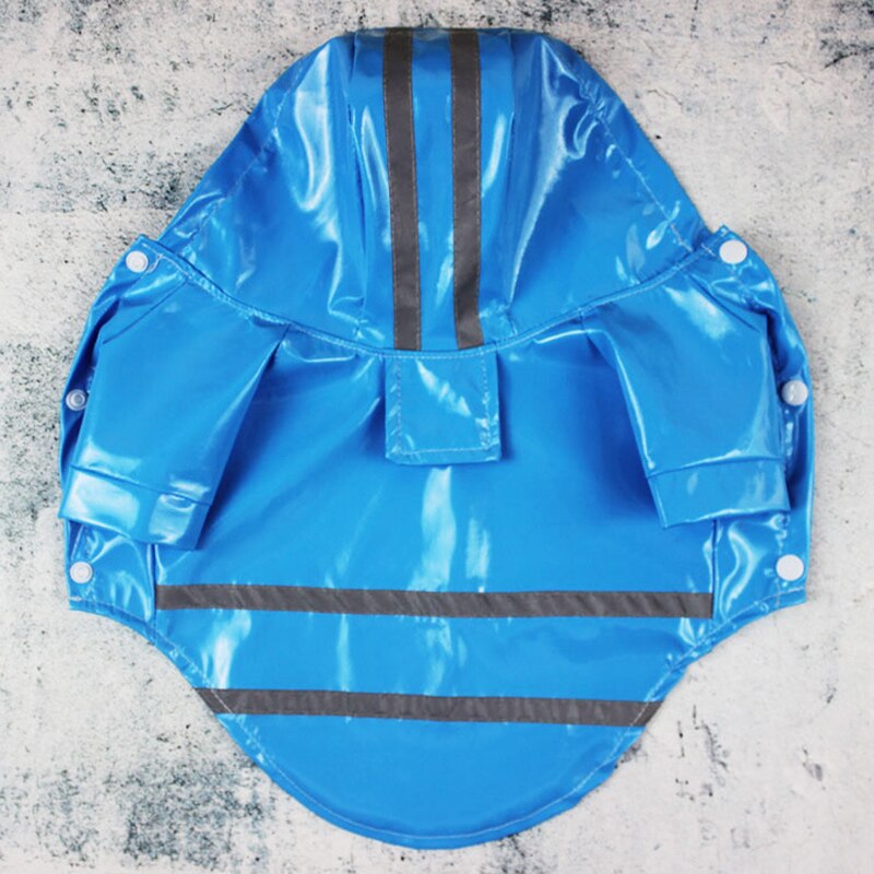 Multisize Pets Dog Clothes Hooded Raincoats Reflective Strip Dogs Rain Coat Waterproof Jacket Outdoor Breathable Clothes Puppies