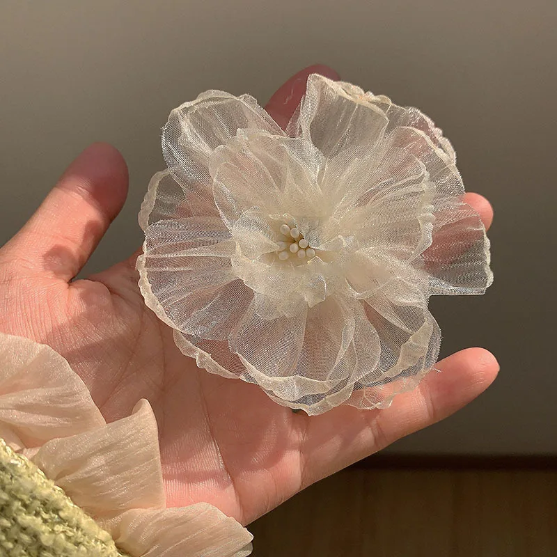 Hawaiiaanse bloem haarspeldjes Plumeria Hibiscus bloemen haarspeldjes bruids haarspelden Rose haarspeld sieraden zomer strand reizen: Melkwit