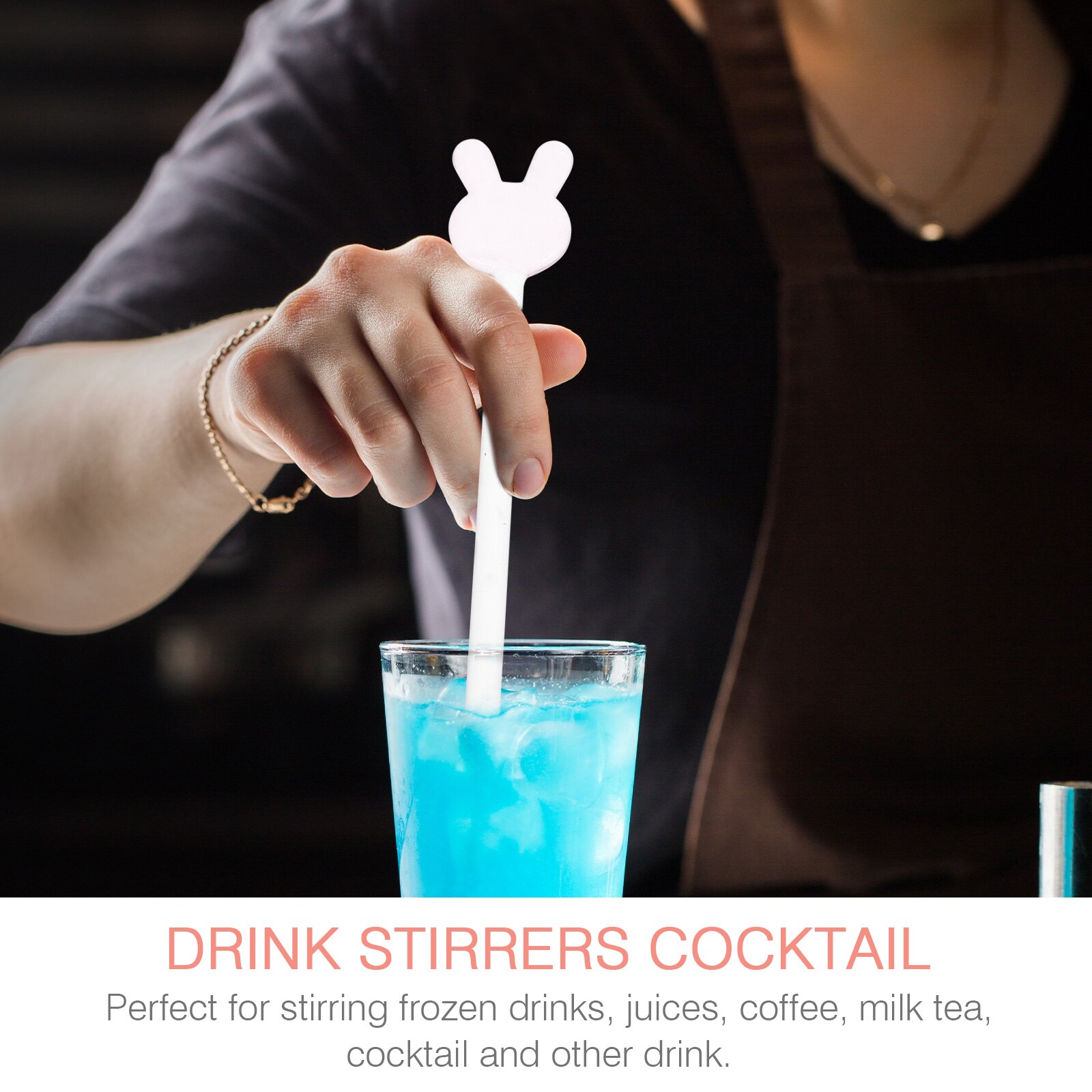 5pcs Cocktail Stirrers Reusable Delicate Drink Stirrers Stir Sticks Cocktail Drink Stirrers Coffee Stir Sticks