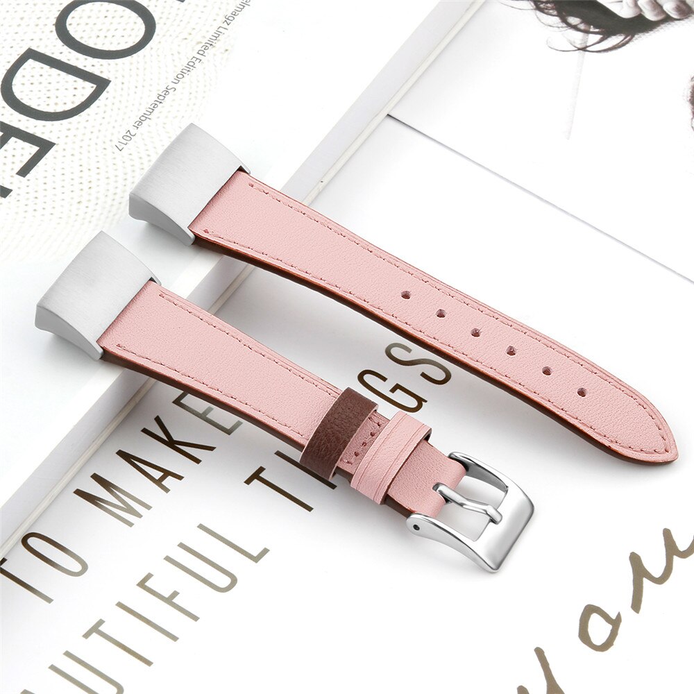 Essidi For Fitbit Charge 3 4 Leather Band Women Men Smart Bracelet Replacement For Fitbit Charge 3 4 Wristband Watch Strap Loop