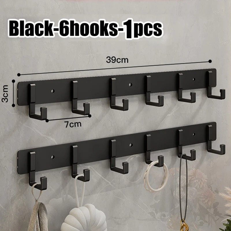 Perchero sin perforaciones, gancho de pared adhesivo, colgador de ropa de pared, ganchos colgantes, Mural de ganchillo, accesorios de baño, Hardware: Azul marino