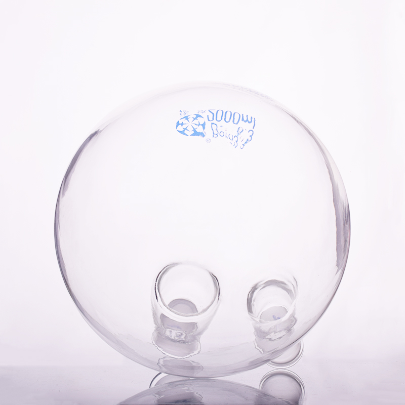 Two-necked flask oblique shape,with two necks standard grinding mouth,Capacity 2000ml,Middle joint 24/40 and lateral joint 24/40