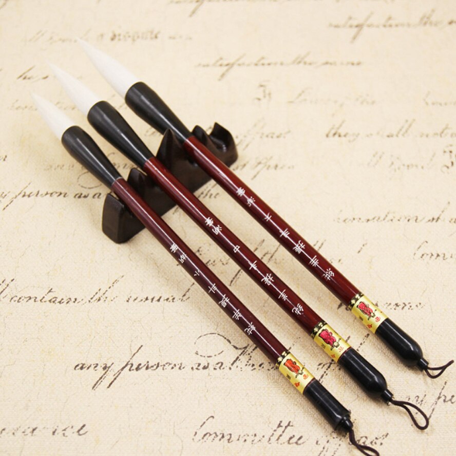 3 pcs Big Calligraphy Brushes wool hair brushes pen set for artist painting calligraphy art supplies