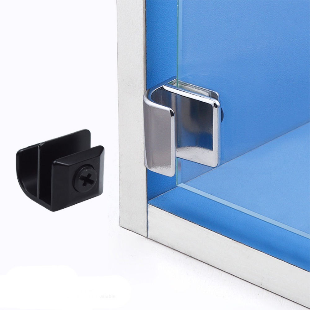 Pince de poignée de porte en verre, bouton de nervure d'armoire vitrine, poignée de porte marketen verre sans propositions, pince pour meubles, 2 pièces