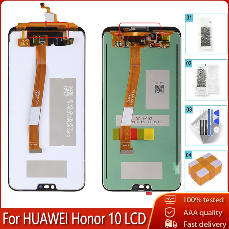 Original Display Für Huawei Honor 10 Col L29 LCD Touch Screen Mit/Out Fingerprint Digitizer Montage Für HUAWEI Honor10 display