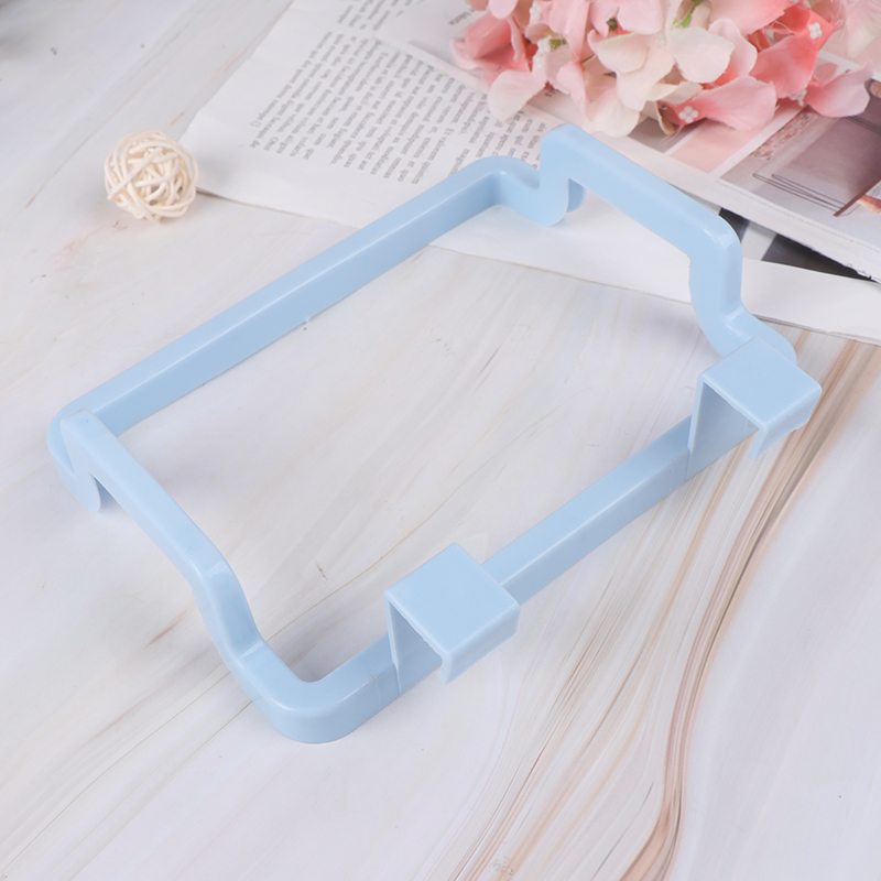 1PC Plastic Garbage Bag Rack Portable Hanging Trash Rubbish Bag Storage Rack Holder Kitchen Gadgets Storage Rack: BU