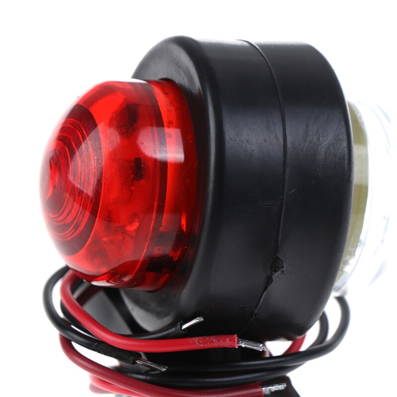Car Truck LED Side Marker Light 10-30V Double Mini Lamp White Red For Trailer Lorry Caravan