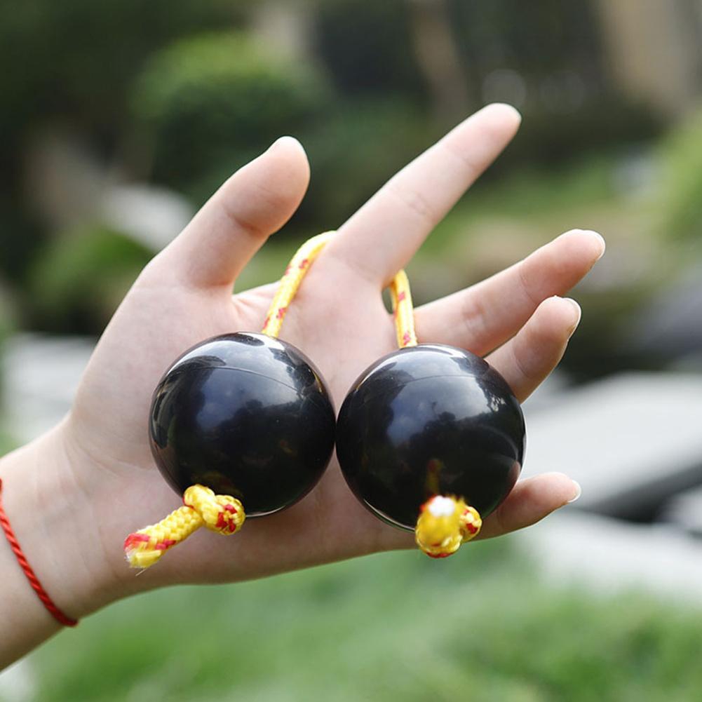 Zwart Rood Ritme Ronde Zand Bal Zand Hamer Vingertop Roterende Percussie Instrument Drum Bal Outdoor Entertainment Speelgoed