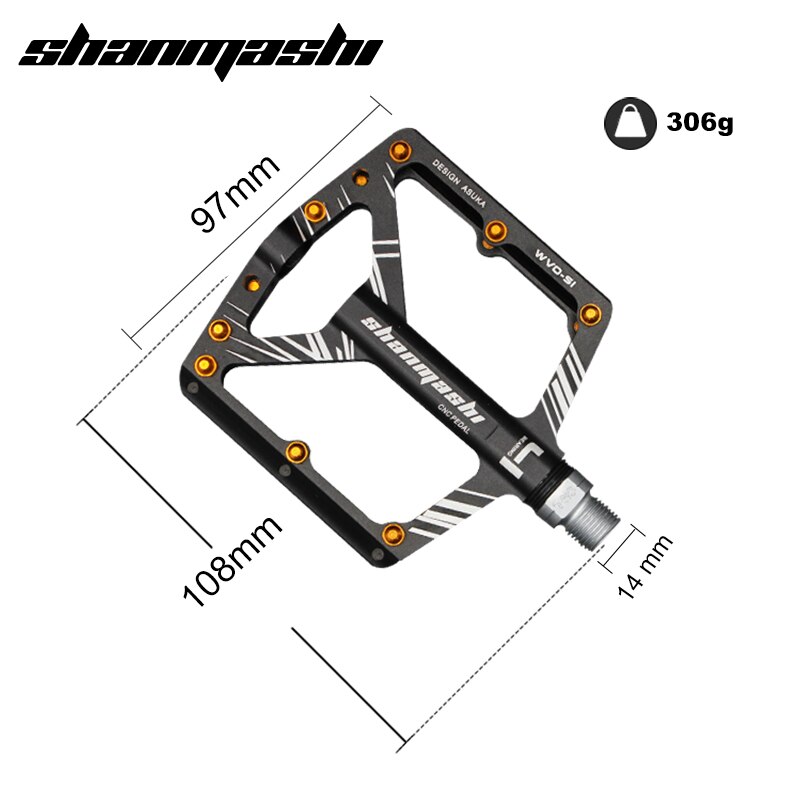 SMS S1 Fahrrad Pedale 8 Lagerbier Breite Nicht-Unterhose Luftfahrt Aluminium Legierung Fahrrad Pedal Ultra-dünne MTB Pedal Mit Fesseln