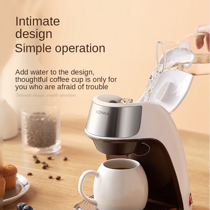 Household Small Portable Coffee Machine office Tea Brewing Machine Drip Coffee Machine American Coffee Machine 450W