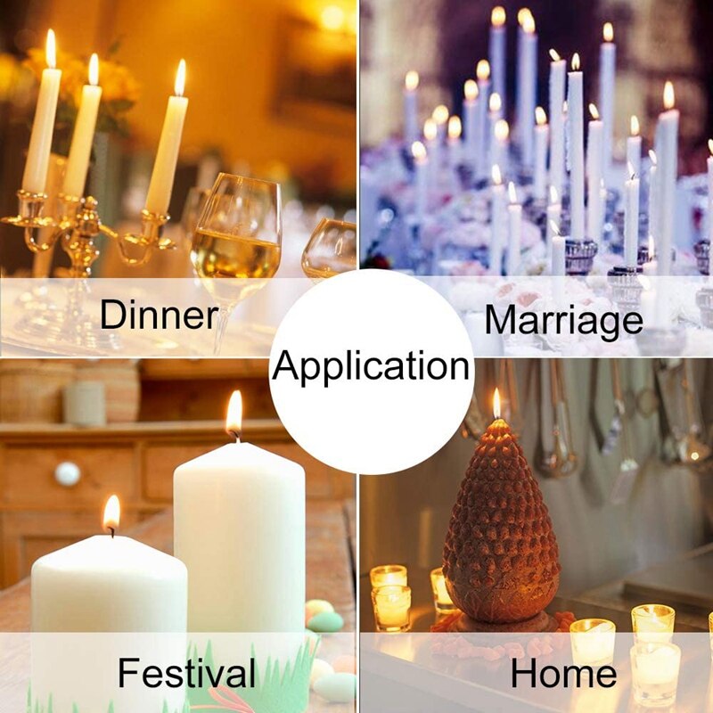 201 Pcs 4.7 Inch Candle Wicks Centering Device Candle Wicks Sticker For Candle Making, Candle DIY