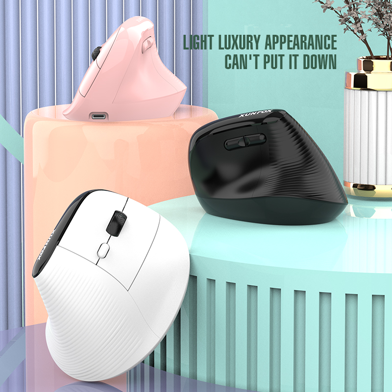 H5 Straight mouse ergonomics Bluetooth 2.4GHz wireless 5 adjustable DPI 4000DPI 6 buttons for laptops Computer desktop