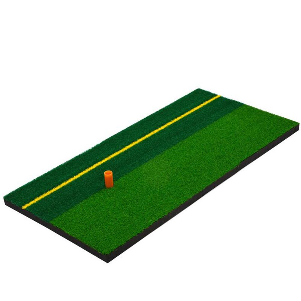 Handy Practice Mat Convenient Indoor Realistic Turf Swing Mat Training Aids for Driving Hitting Chipping Putting (E Pattern, wit