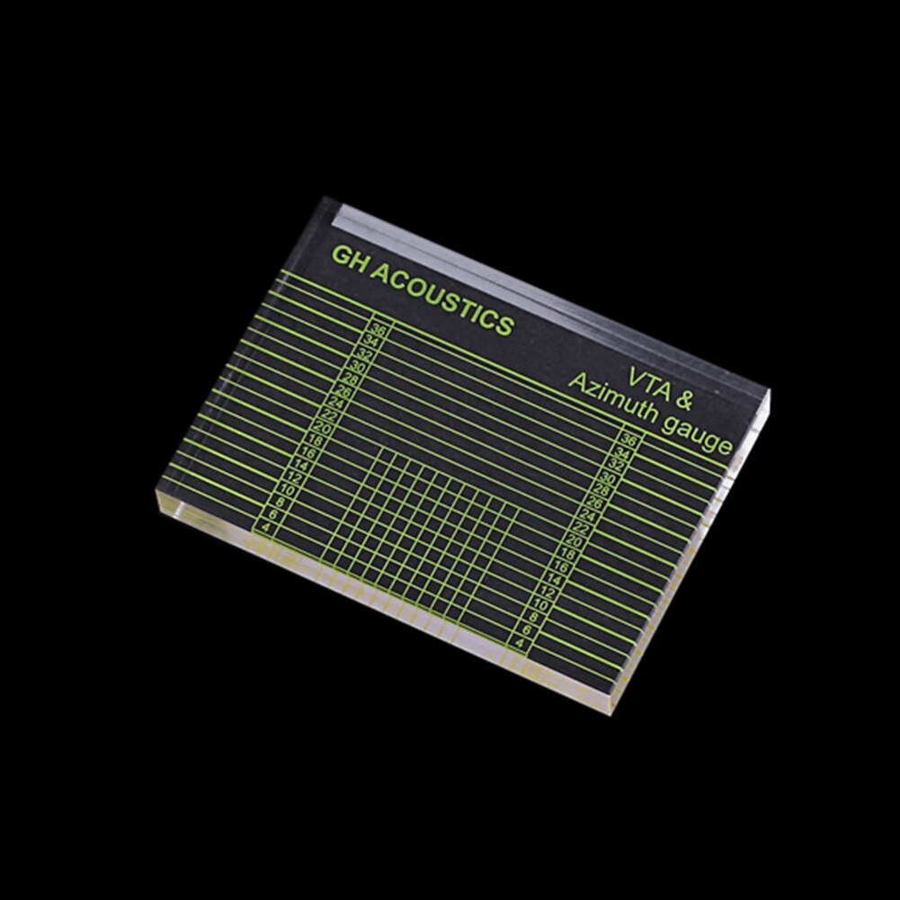 Vinyl Record Player Alignment Ruler Block Phonograph VTA Cartridge Azimuth for Music Lovers Playing Accessories