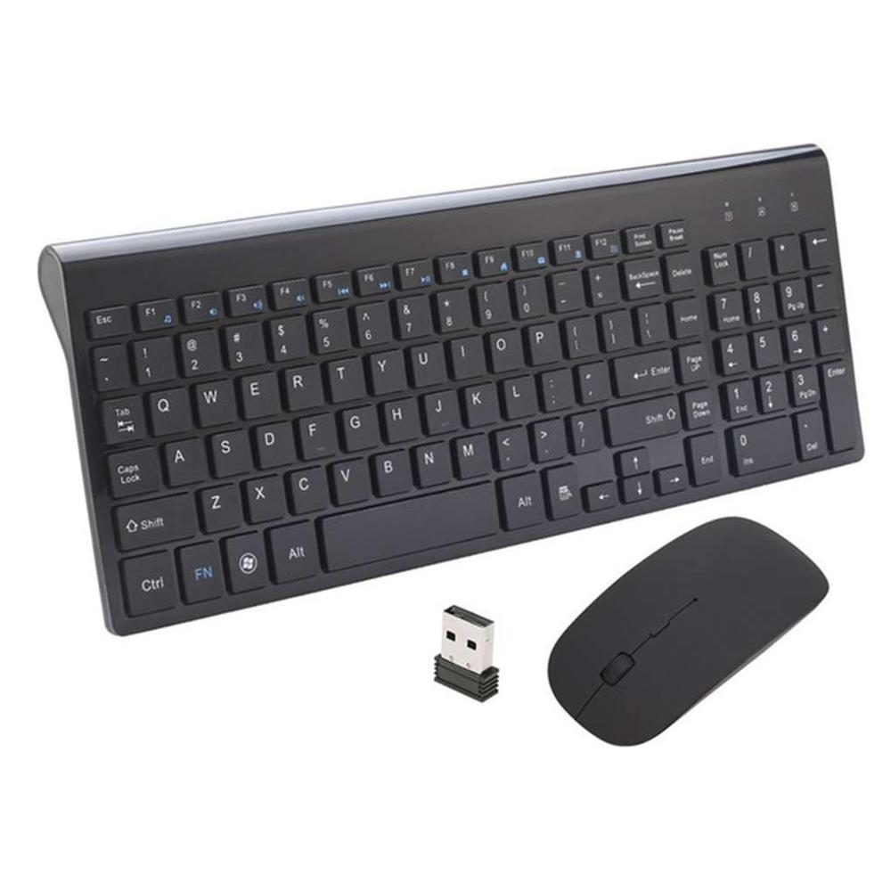 Mini trådløst tastatur bluetooth tastatur og mus kan brukes til driftsselskaper, familieturer, egnet for pc-tastaturer