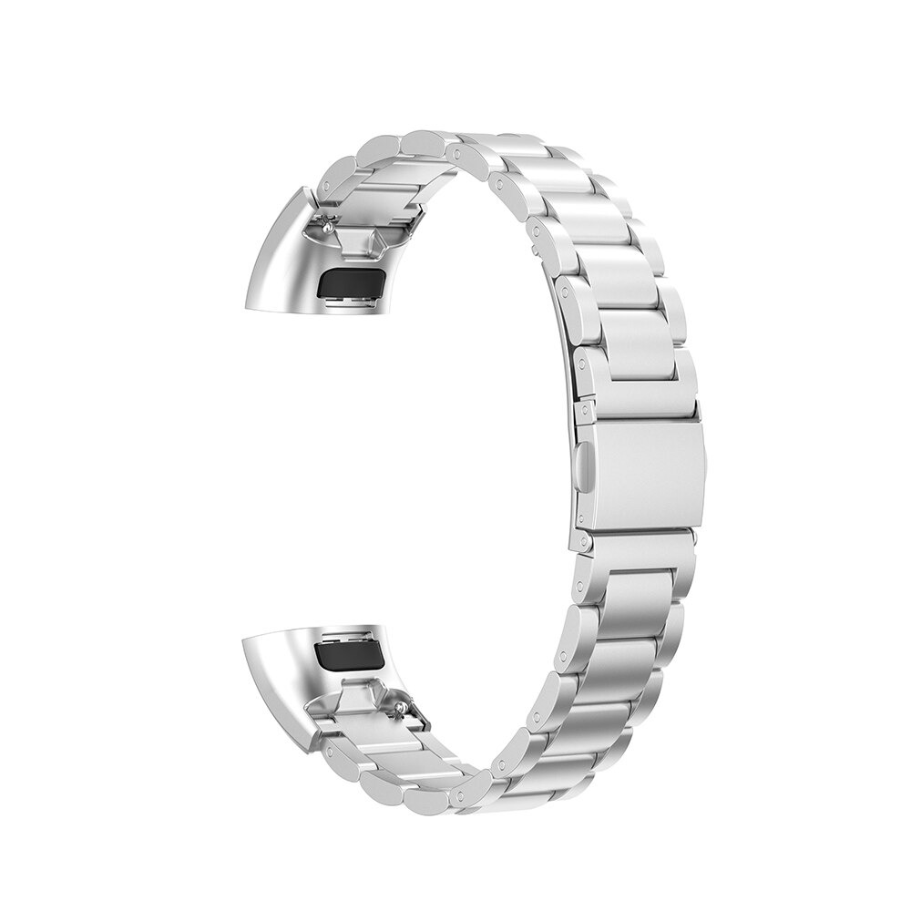 Armband voor huawei band 3 pro polsband band voor huawei band 4 pro bandjes horlogeband roestvrij staal vervangende bandjes bandjes: Zilver / Huawei band 3 pro