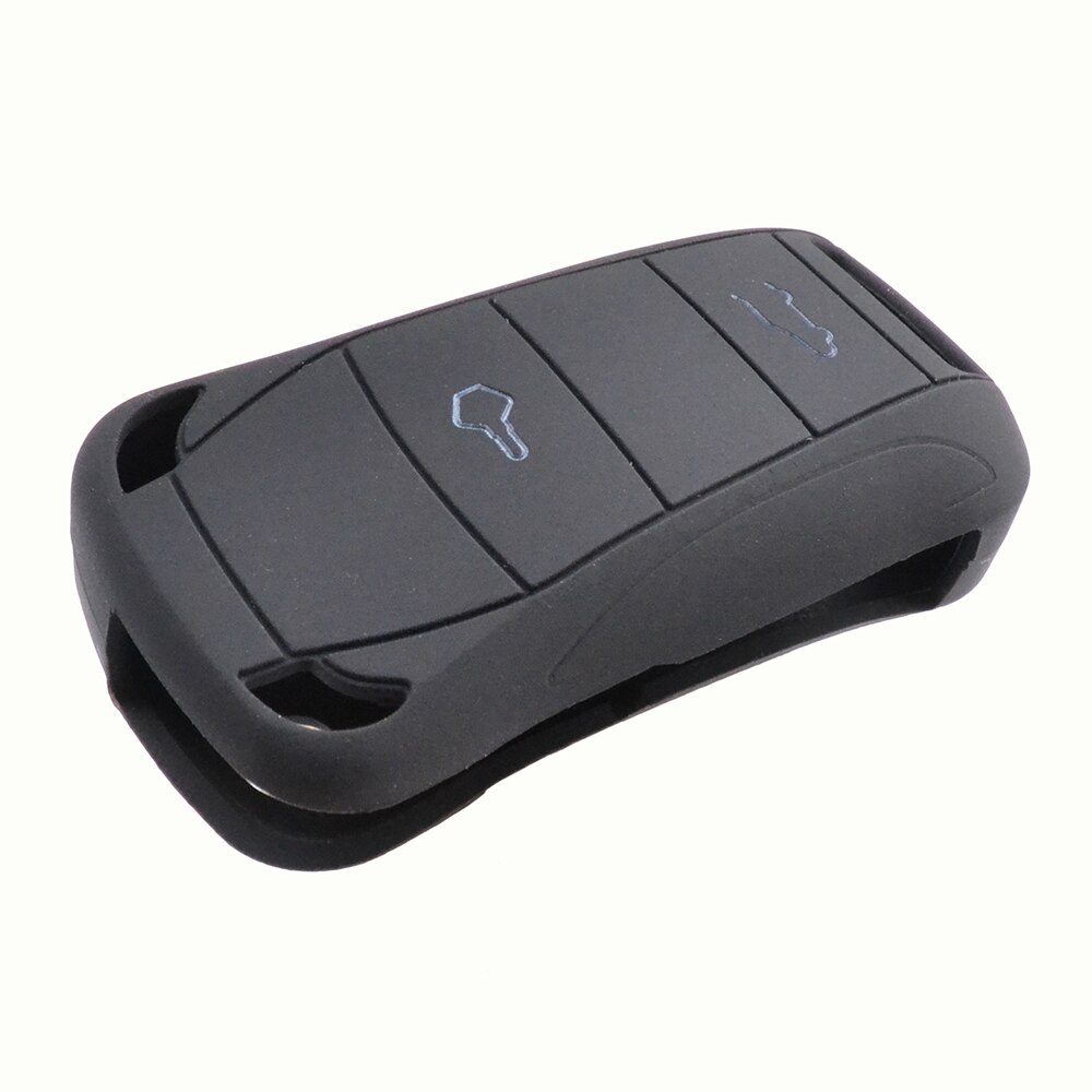 Silicone Car Key Case For Porsche Cayenne 2002 - Cover Keyless Remote Fob Shell Jacket Sleeve Protector