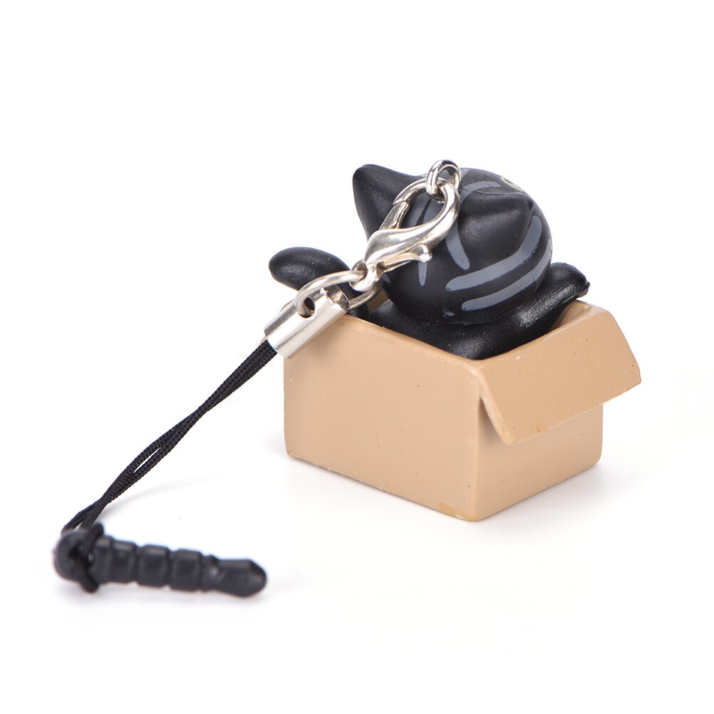 Enchufe antipolvo para teléfono móvil 1 Uds buscando estilo de gato nutritivo de gato de dibujos animados de 3,5mm