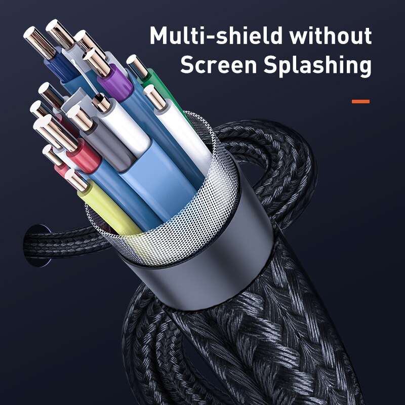 Baseus DVI to DVI Cable Dual Link DVI-D Male to Male DVI D 24+1 Video Cable For Projector HDTV PC Computer Adapter DVI Wire Cord