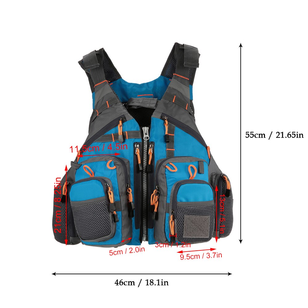 ​Lixada Outdoor Fishing Vest Pack Multi Pocket Breathable Mesh Drifting Fishing Vest Waistcoat Jacket Coat Unpadded Green