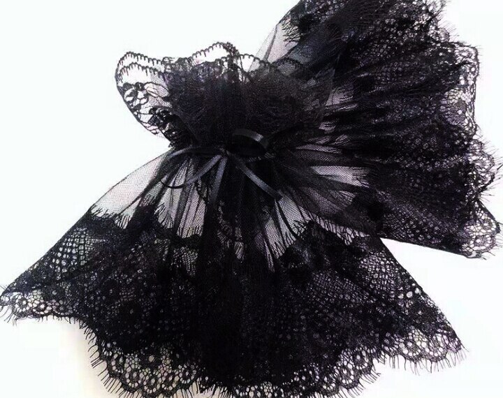 Vrouwen Zwarte Kleur Vintage Kant Handschoen Dame Nep Kant Arm Mouw Zwarte Nep Mouw Vingerloze Handschoen R1047