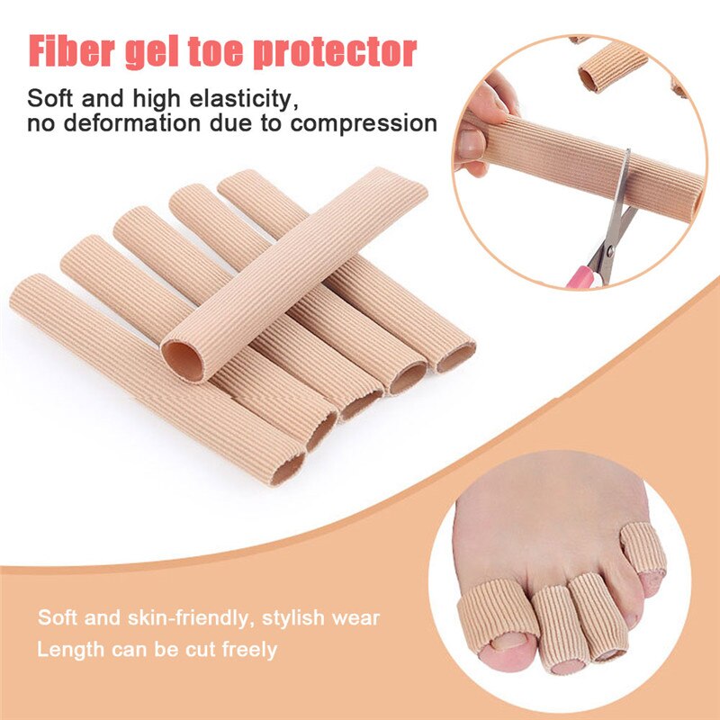 Stoff Finger Zehen Protektor Separator Applikator Fußpflege Werkzeug Pedikübetreffend Mais Kallus Entferner Hand Schmerzen Linderung Weiche Silikon Rohr