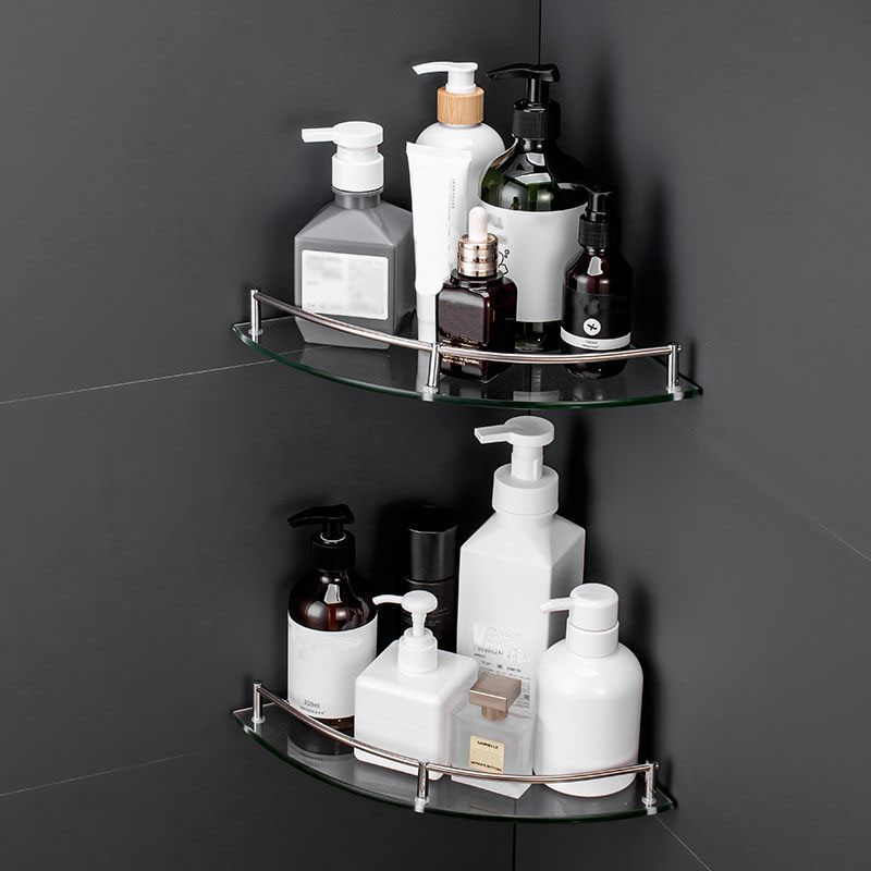 Estante de cocina para baño, estante triangular de vidrio, almacenamiento de cocina, organización, accesorios de cocina, organizador de especias para el hogar