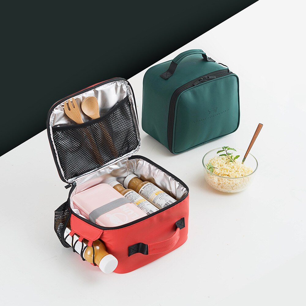 Grote capaciteit unisex tas voor eten outdoor lunchtassen voor vrouwen eenvoudige stijl waterdichte lunchtas