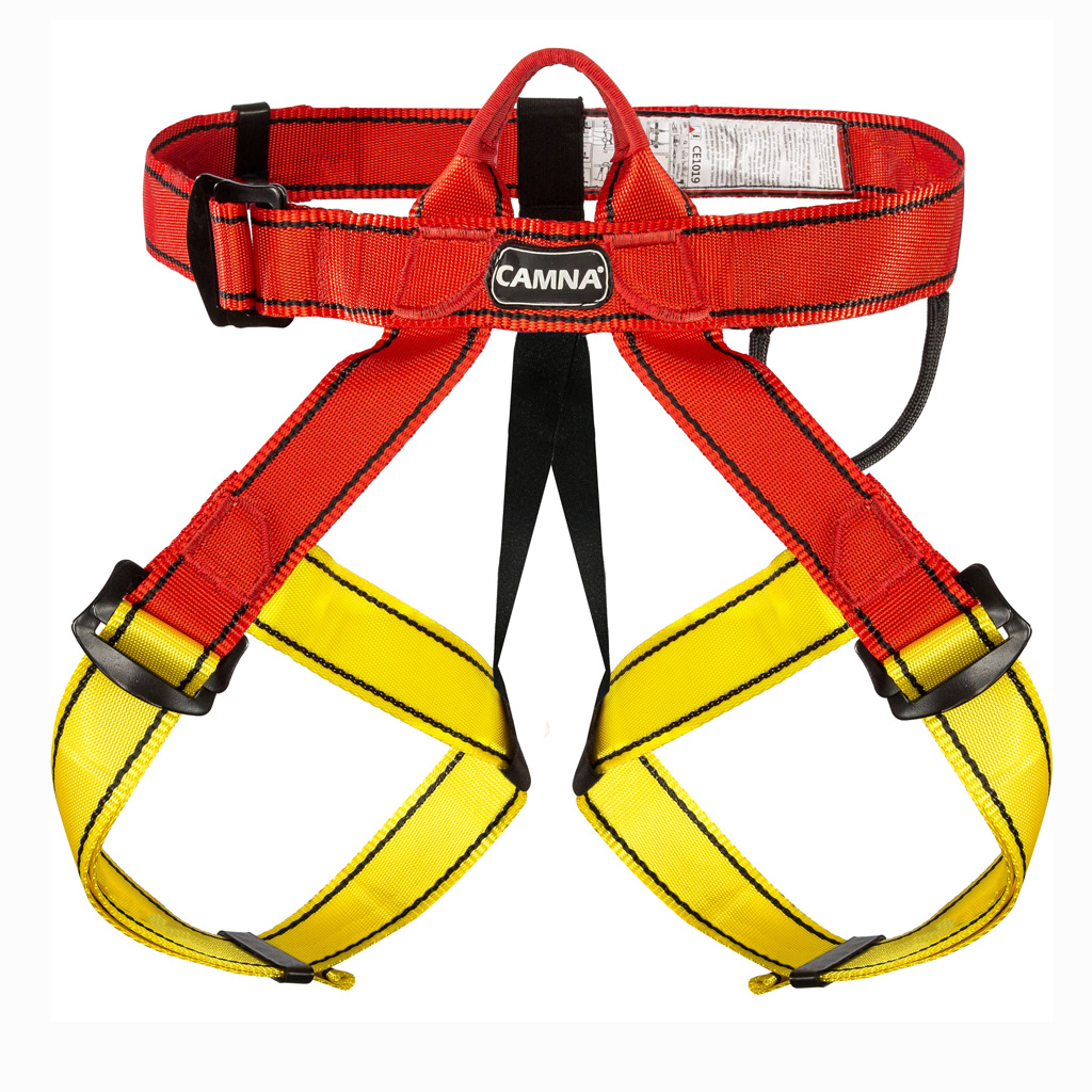 Klimmen Harness Half Body Harnas Veilige Autogordel Voor Outdoor Boom Klimmen Harness Boom Klimmen Werken Veiligheid Riem: Red Yellow