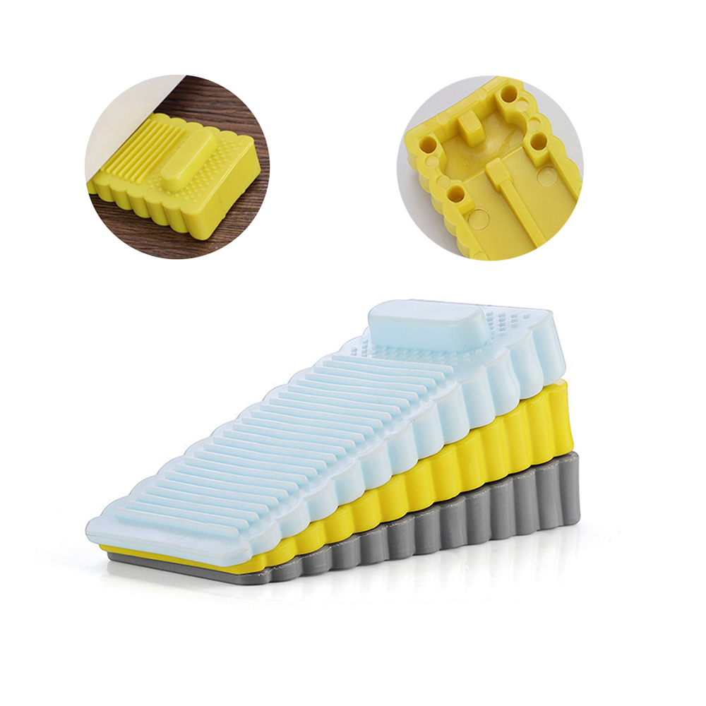 Butoir de porte de sécurité en Silicone, 6 pièces, butoir de porte à coin, pour maison, bureau, retenue arrière, Anti-Collision