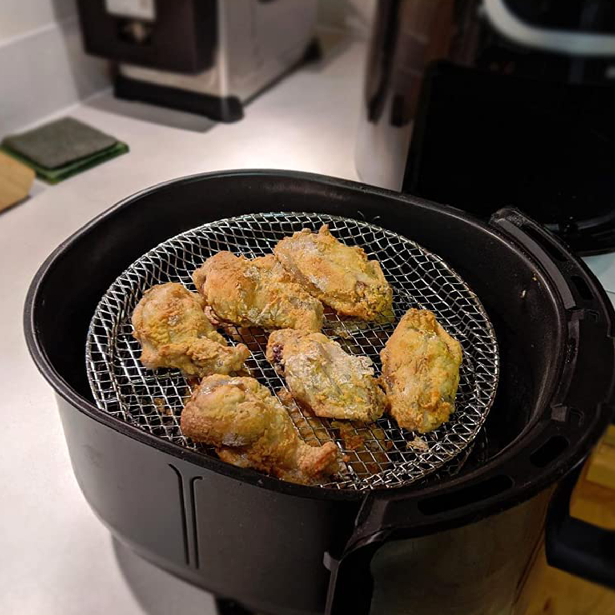 Rack para fritadeira a ar, aço inoxidável, bandeja para cozinhar a vapor, acessórios para fritadeira a ar, assadeira, churrasqueira, grelha, assar, ferramentas de cozinha