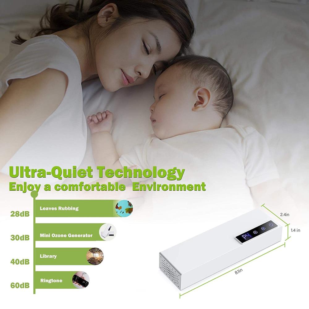 ANJUGE Newest Ozone Generator O3 air purifier household ozone generator kitchen toilet water USB car household ozone deodor