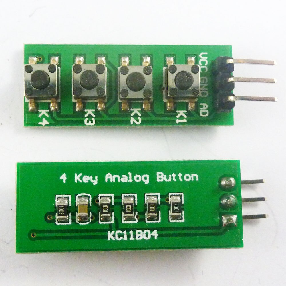 KC11B04 * 10 10PCS mit UNO MEGA2560 beispiel Code! 3,3 V 5V 4 Tasten 1 Analog ausgang AD Tastatur tastatur taste für Arduino