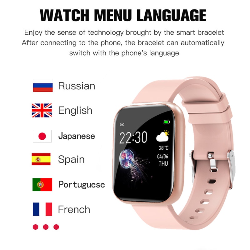 Digital klocka dam män vattentät bluetooth led elektronik klocka för kvinnor män full touch armbandsur sport dam klockor timme