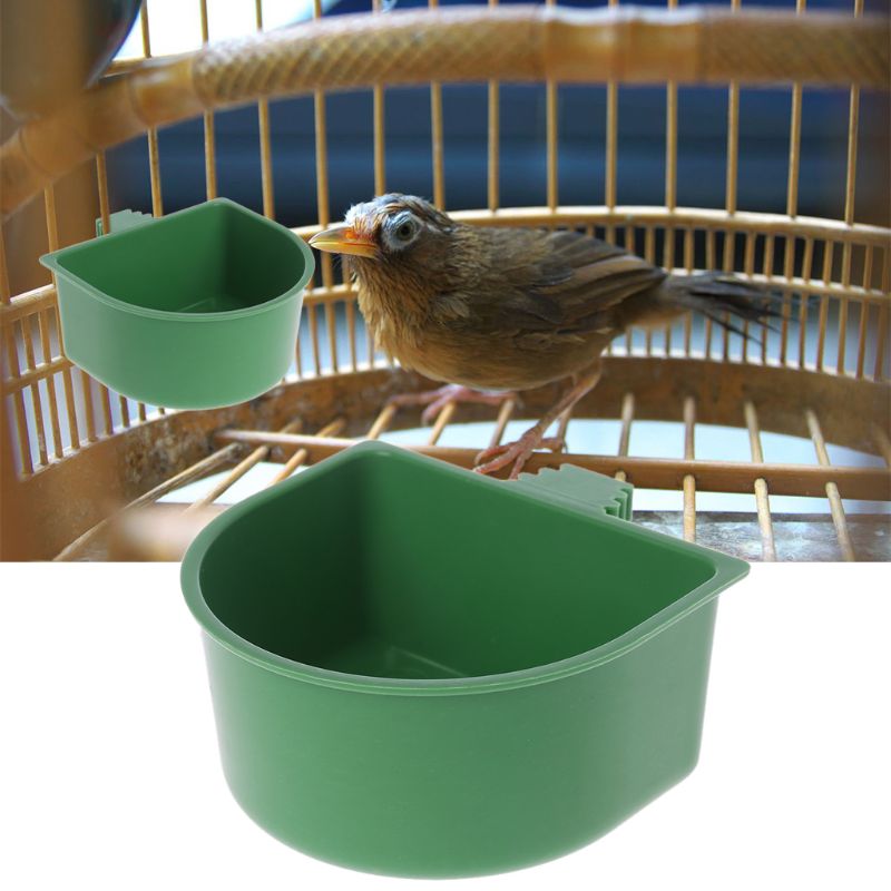 Plastic papegaaienvoederbak voerbak duiven vogelkooi zandbak voerbak
