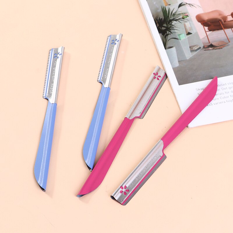 Juego de depiladora de cejas para mujer, utensilio de belleza para depilación, afeitadora Facial con cuchilla de acero, 3/5 piezas