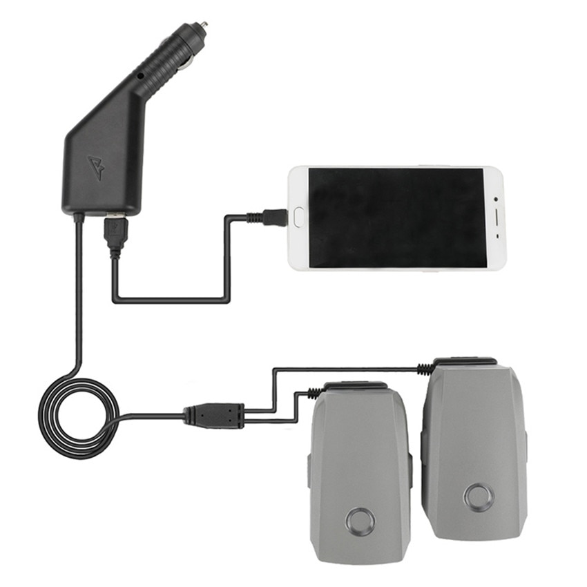 DJI Mavic 2 Pro/Zoom Autolader Batterij Afstandsbediening Auto Outdoor Mavic 2 Charger met Usb-poort Drone accessoires