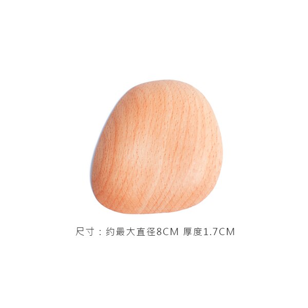 Home wood key hook suction magnet walnut office storage wall hooks: D