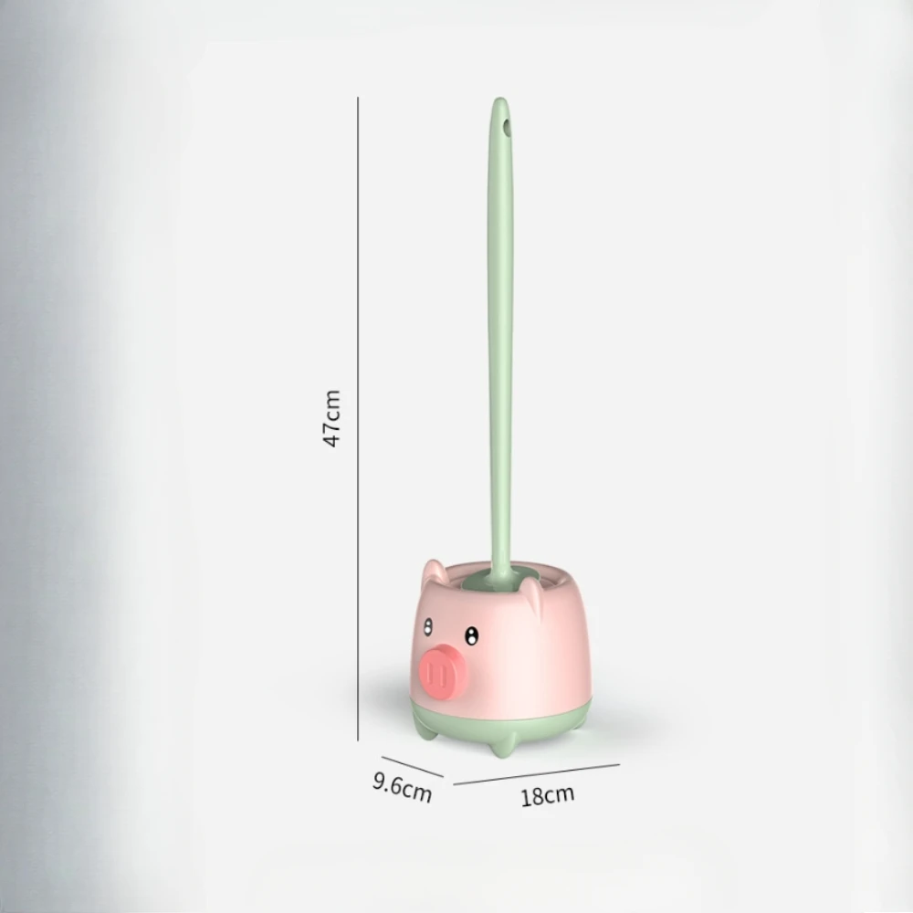 Escobilla de baño original para el hogar, cepillo de baño de plástico de sensación de alta gama, baño Simple montado en la pared, No requiere perforación