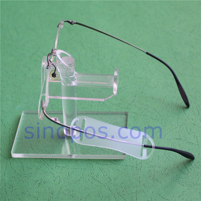 Optical Frame Slip On Label Base, eyewear eye glasses slide over price tag jewelry soft strip labels temple plastic holder mount