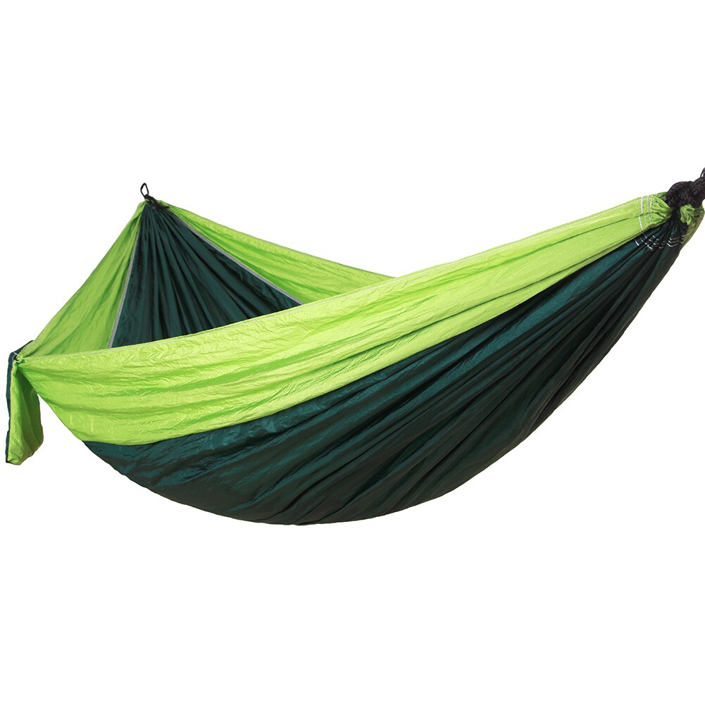 Hamaca portátil para exteriores, para viajes, supervivencia, caza, cama para dormir, hamaca para relajarse, 2 correas, 2 mosquetones: E